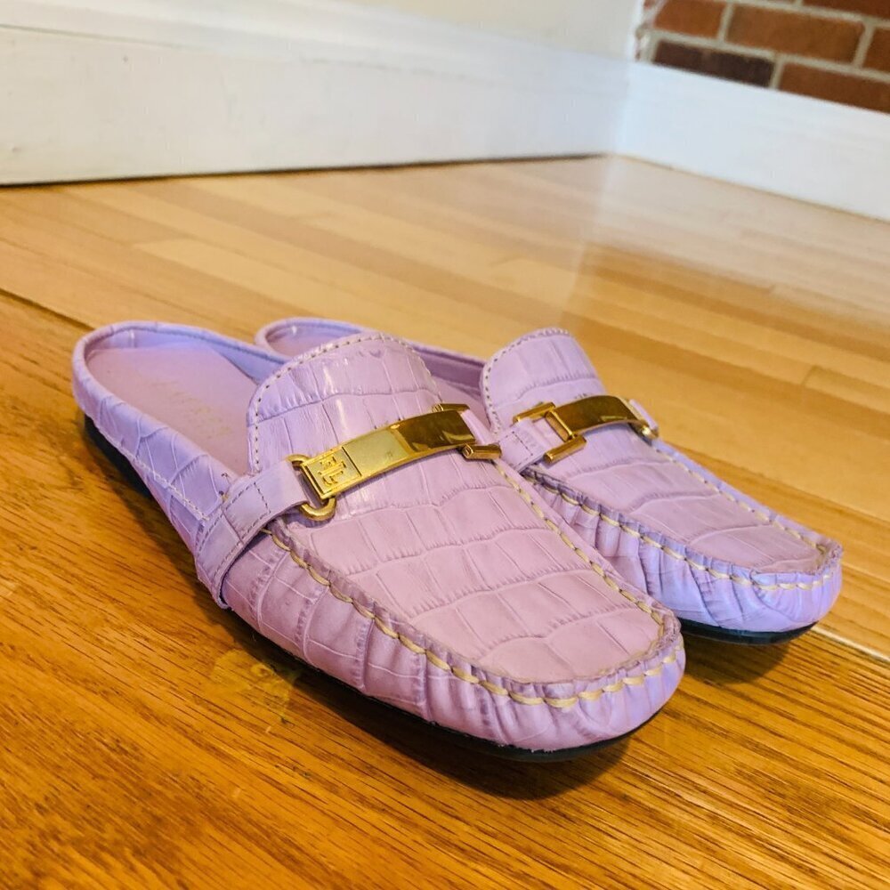 Ralph Lauren Women's Carlene Mules Slides Size 6 B - Picture 4 of 16